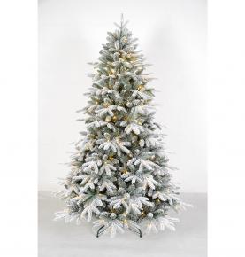 Warm LED Flocked Christmas Tree Indoor Outdoor Home PVC Christmas Tree Hot Sale Fireproof Christmas Tree