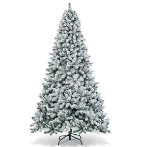 Xmas full Tree for indoor and outdoor 9 FT snow flocked giant artificial Christmas tree