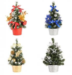 Hot Sale Christmas Ornament Decoration Table 15cm 20cm 30cm 40 cm Mini Christmas Tree for Gifts Home Decor Shop School Party