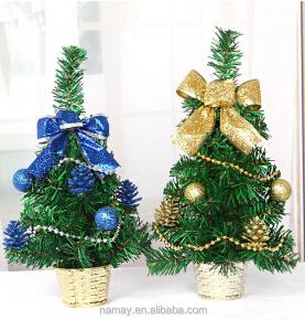 2024 New Arrivals Wholesale Decorated Plastic Mini Table Top Artificial Christmas Tree